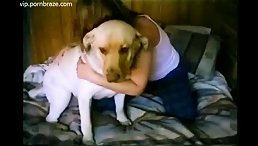 Blonde Girl fuck dog - Free Animal