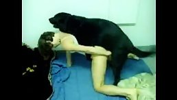 Amateur dog sex fucking from behind